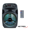 Parlante Portatil Bluetooth 6.5 10 W Luces RGB Karaoke Netmak NM-24SIETE